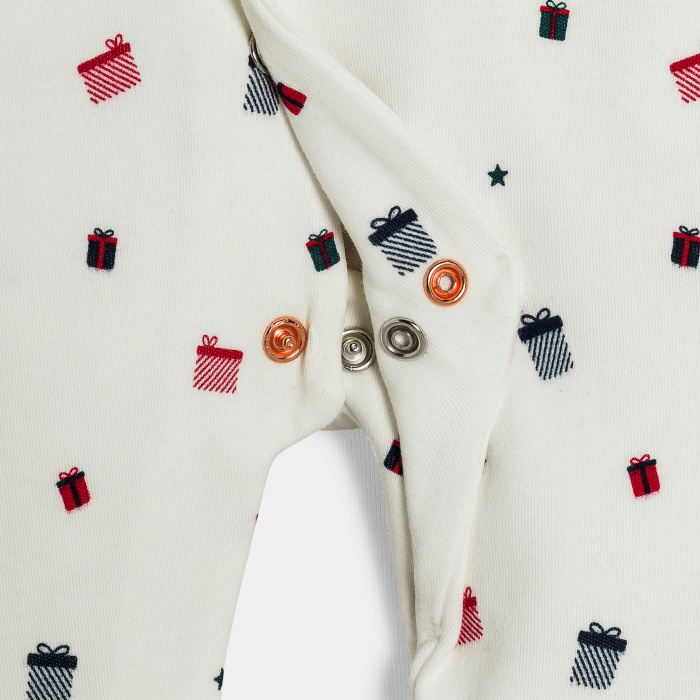 Бял гащеризон с принт