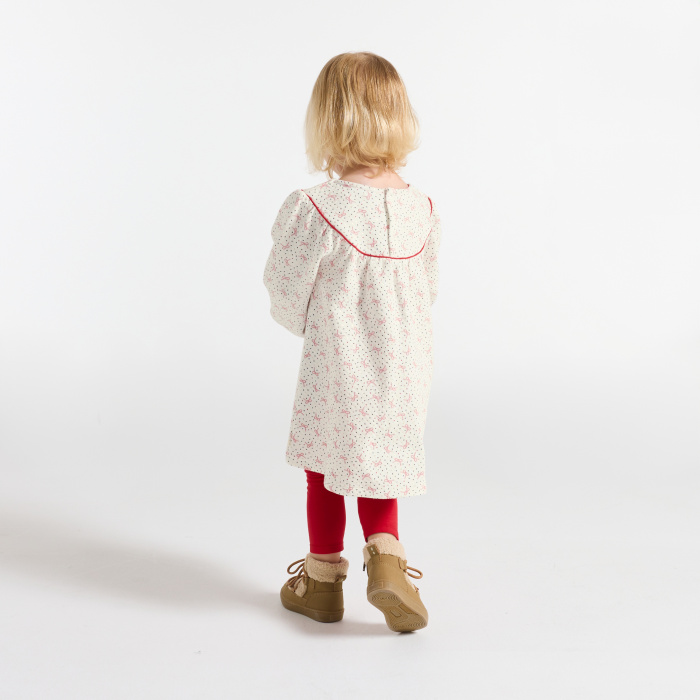 Свободна рокля с щампа и клин