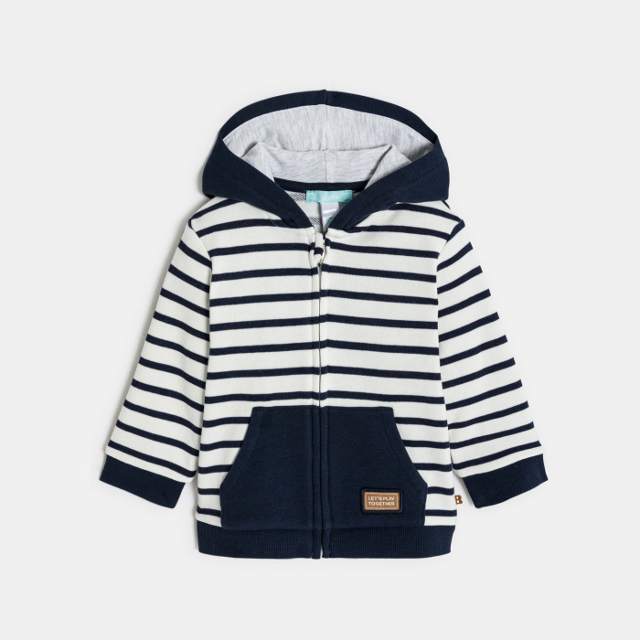 Суитшърт със синьо райе