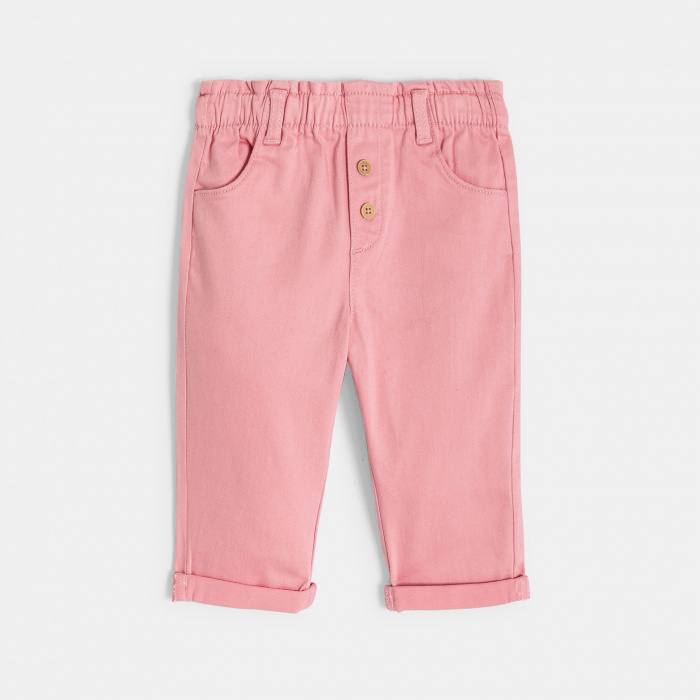 Розови панталони с висока талия