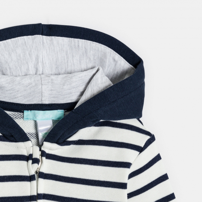 Суитшърт със синьо райе