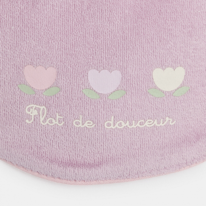 Розови лигавници с флорален принт