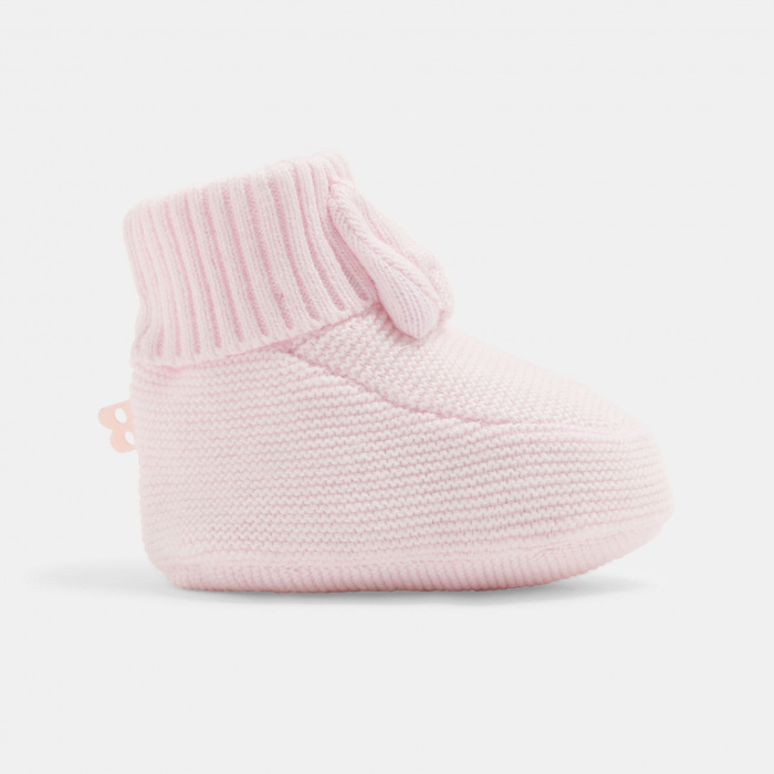 Розови плетени ботуши