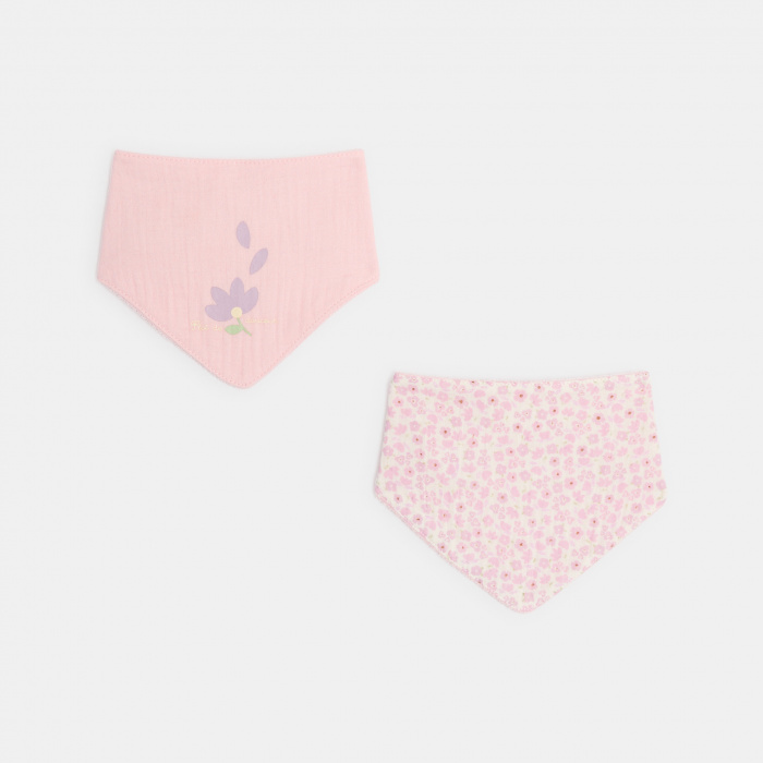 Розов флорален лигавник (комплект от 2 бр.)