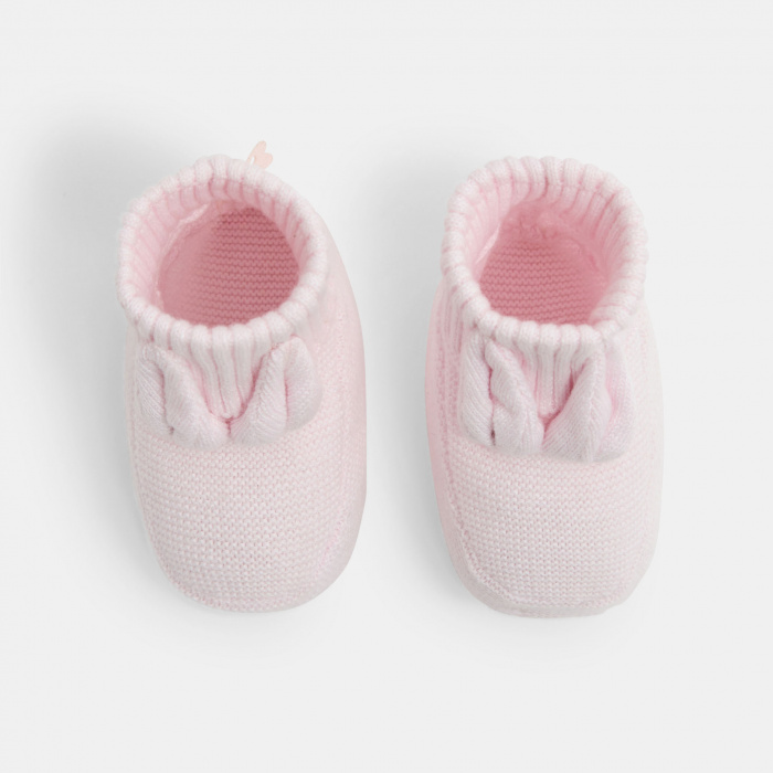 Розови плетени ботуши