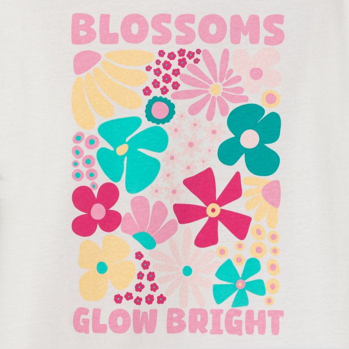 Розова пижама с цветя