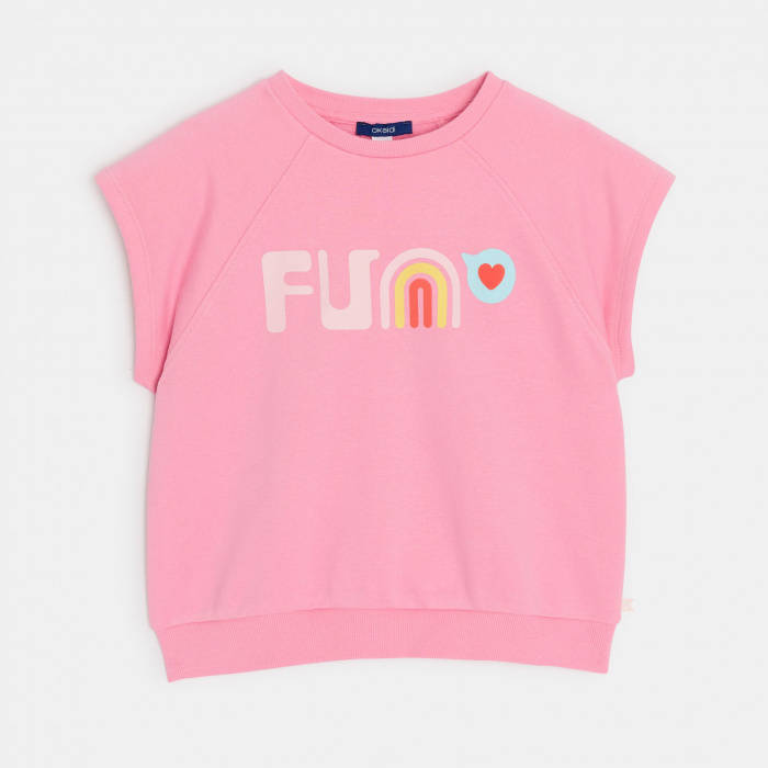 Розова тениска с къс ръкав