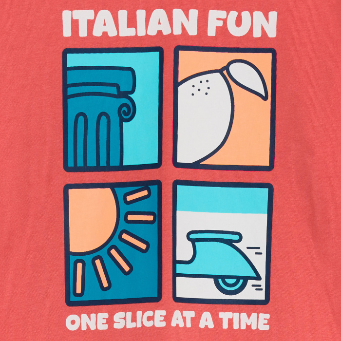 Дълга червена илюстрована пижама