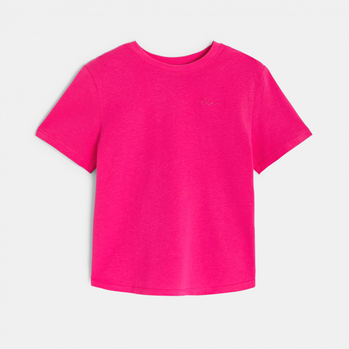 Обикновена розова тениска