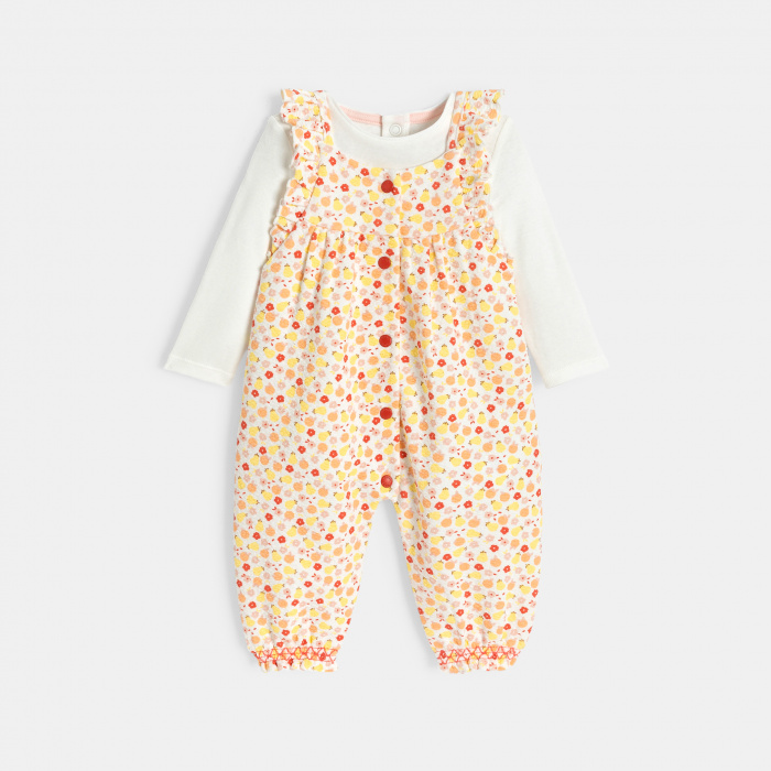 Многоцветен гащеризон с цветя