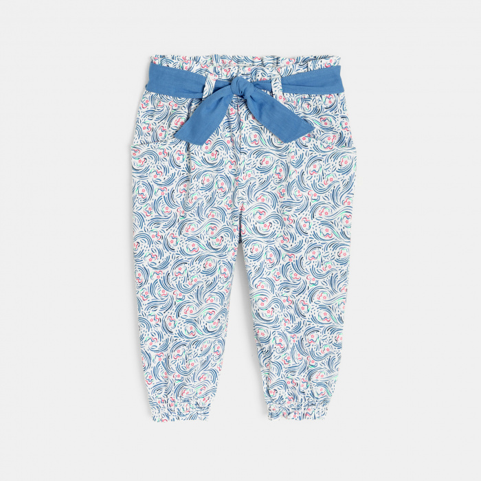 Сини панталони с принт