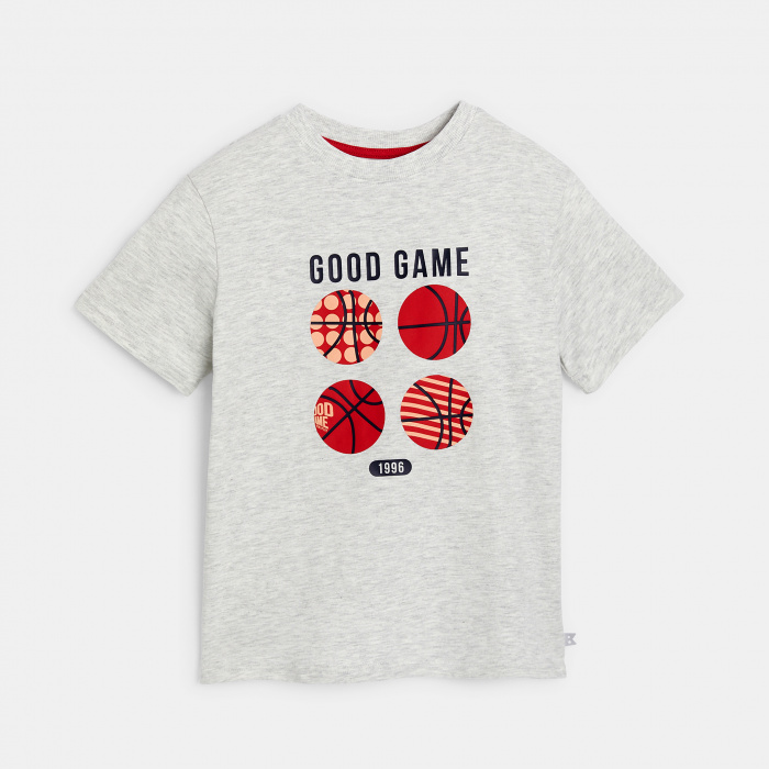 Сива тениска с мотиви