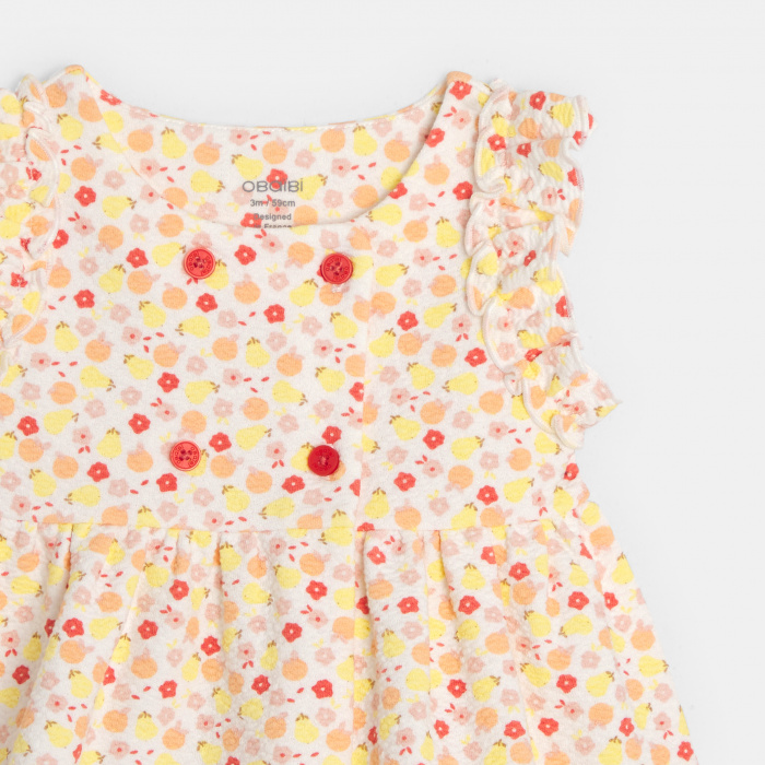 Многоцветна рокля с щампа