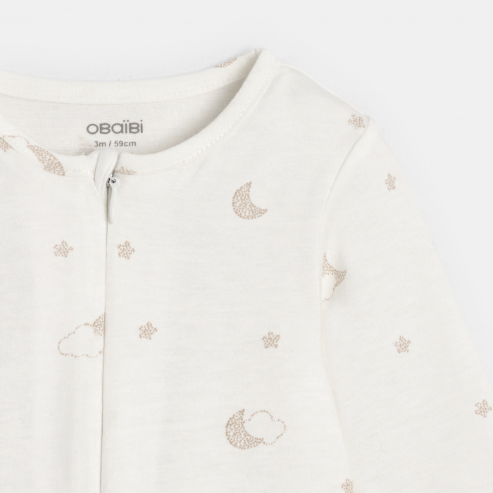 Комплект жълти пижамис лунен мотив, унисекс