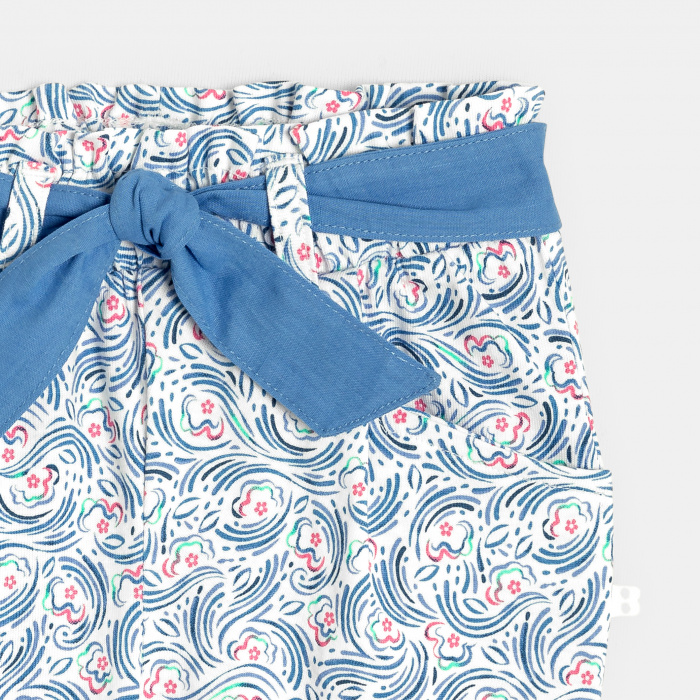 Сини панталони с принт