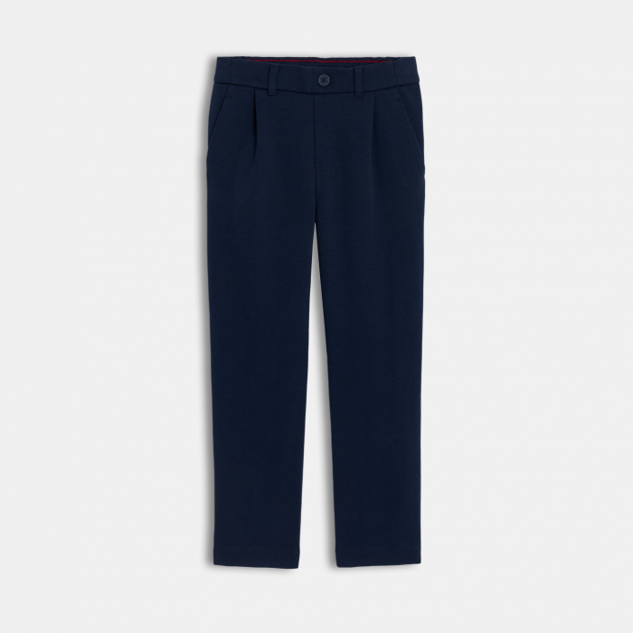 Тъмносини панталони с права кройка