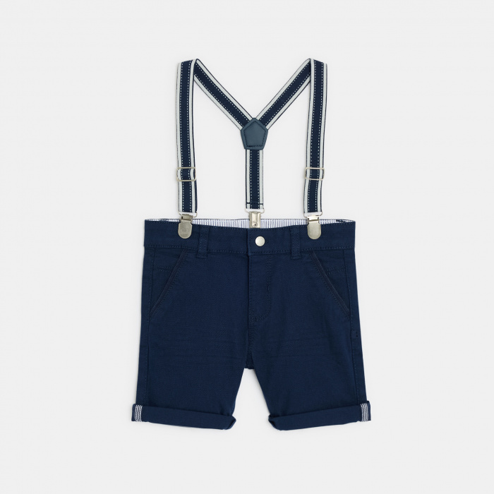 Сини бермуди с тиранти