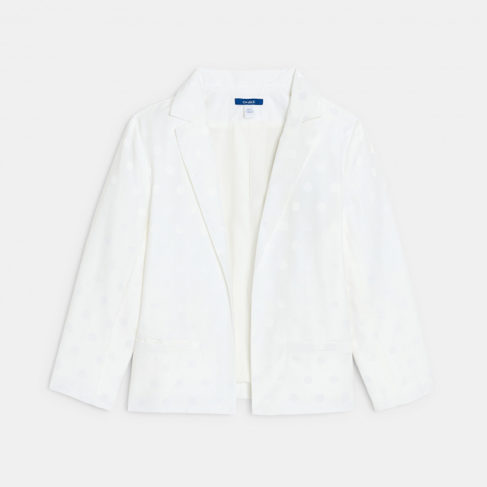 Бял блейзър