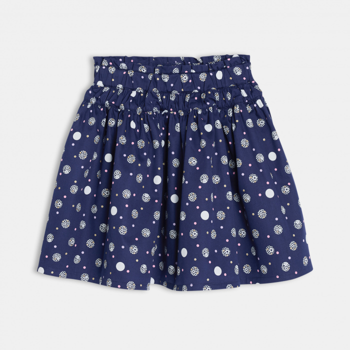 Тъмносиня разкроена пола