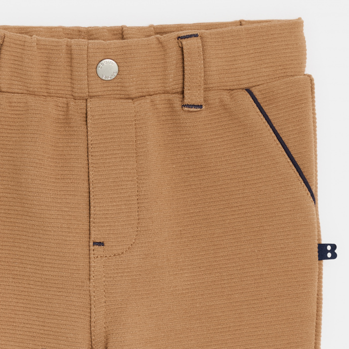 Меки кафяви памучни панталони