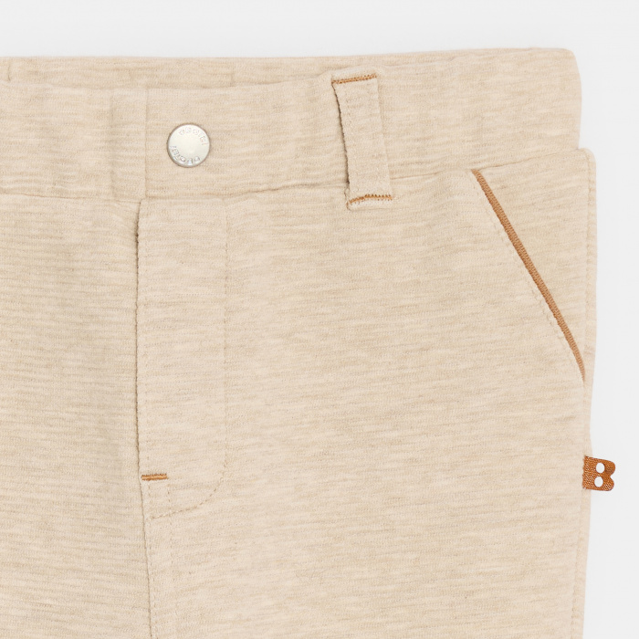 Меки бежови памучни панталони