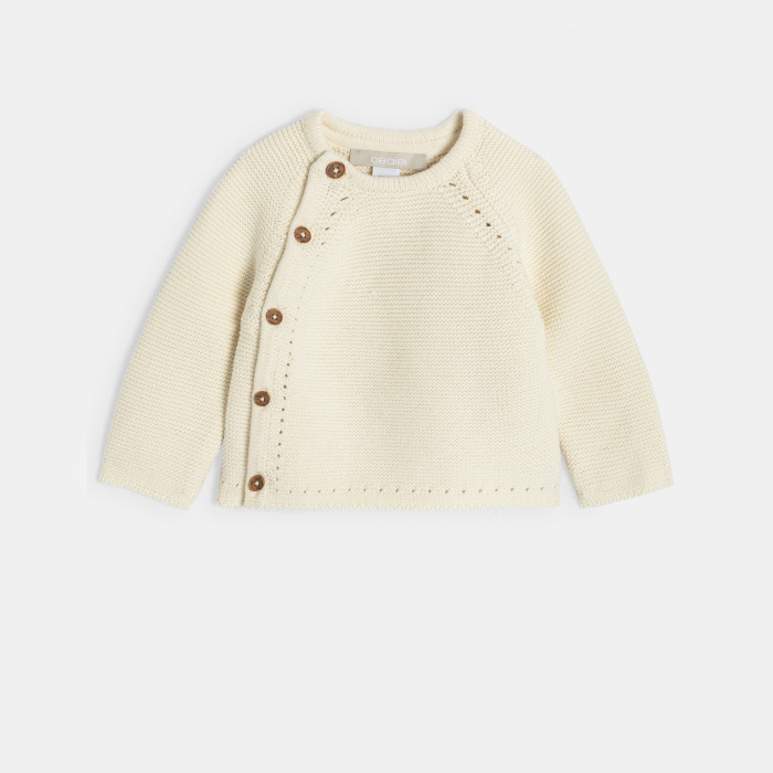 Трикотажен пуловер и панталон в цвят екрю