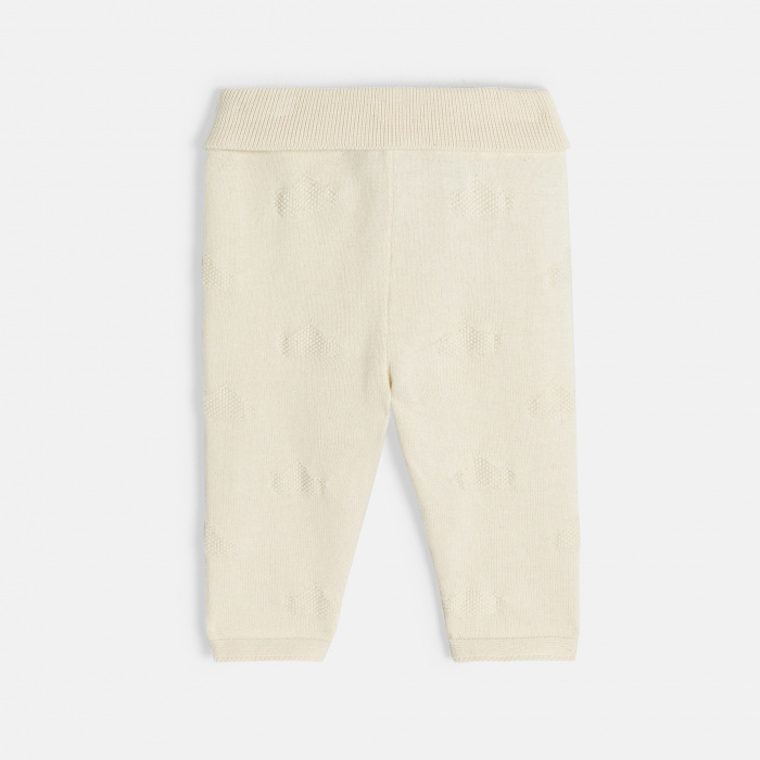 Трикотажен пуловер и панталон в цвят екрю