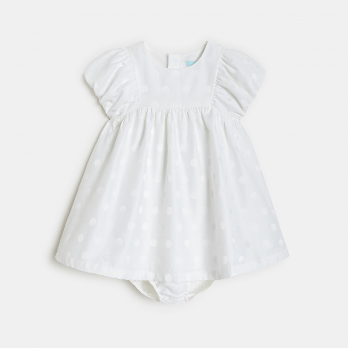 Бяла рокля на точки