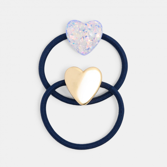 Ластици за коса с сърце (комплект от 2 бр.)