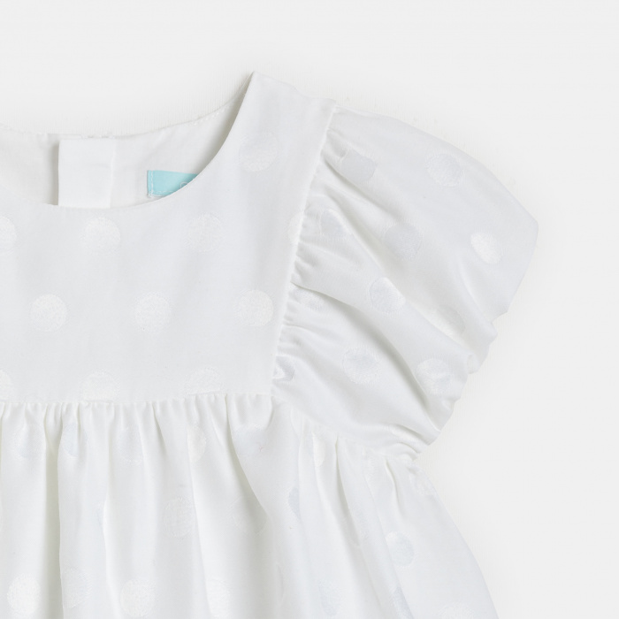 Бяла рокля на точки