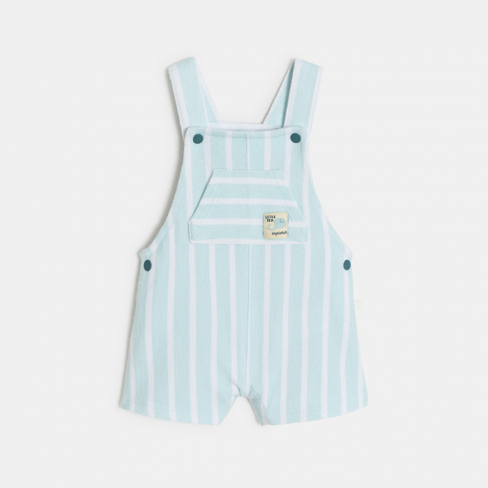 Светлосин гащеризон и бяло боди