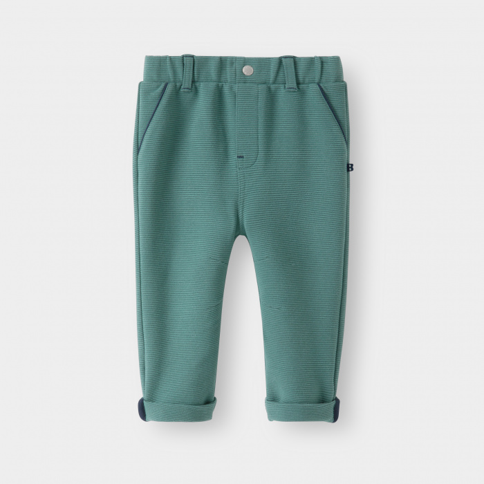 Меки зелени памучни панталони