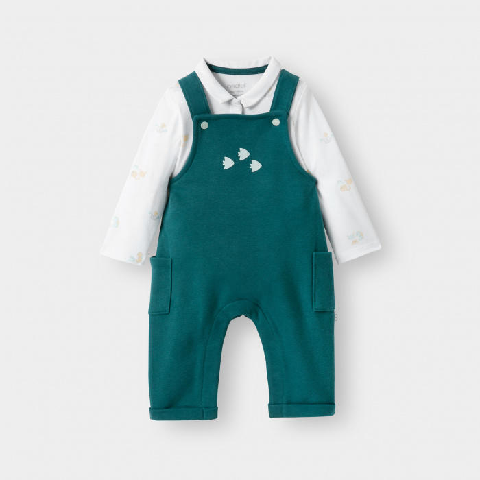 Зелен гащеризон и боди