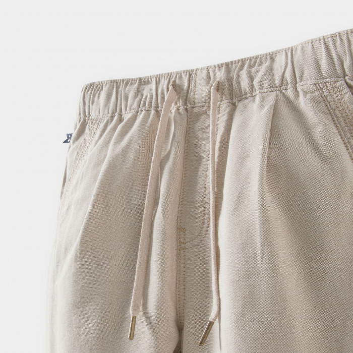 Бежови панталони от лен и памук