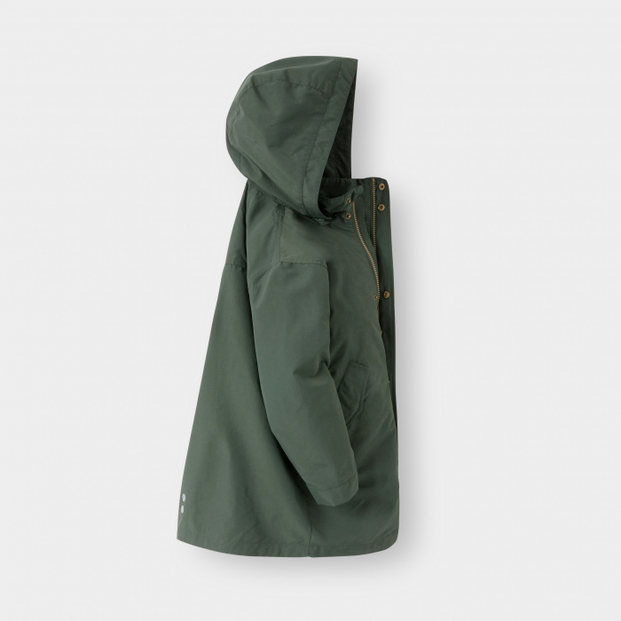 Парка с качулка в цвят каки