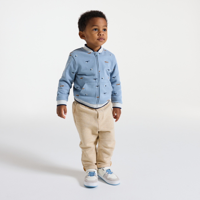 Меки бежови памучни панталони