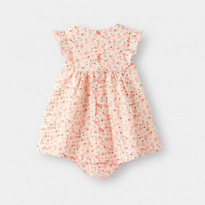 Оранжева рокля с плодове