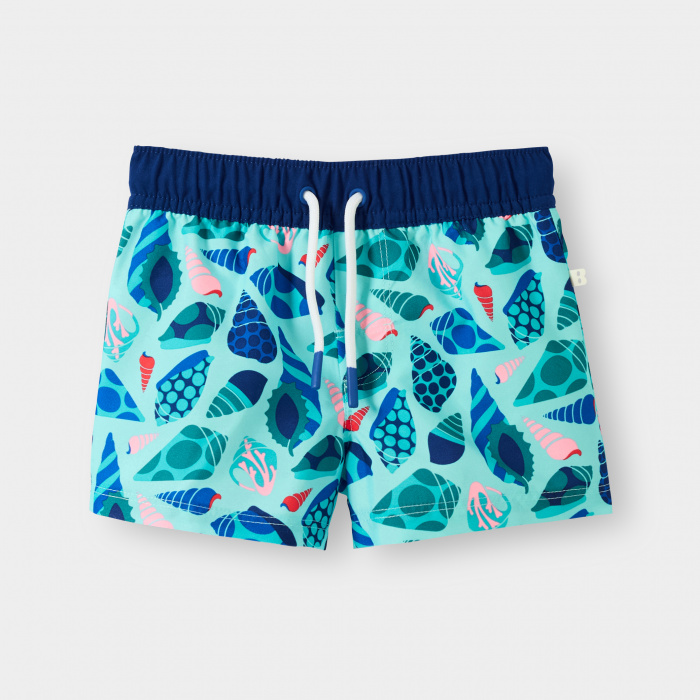 Сини бански с щампа