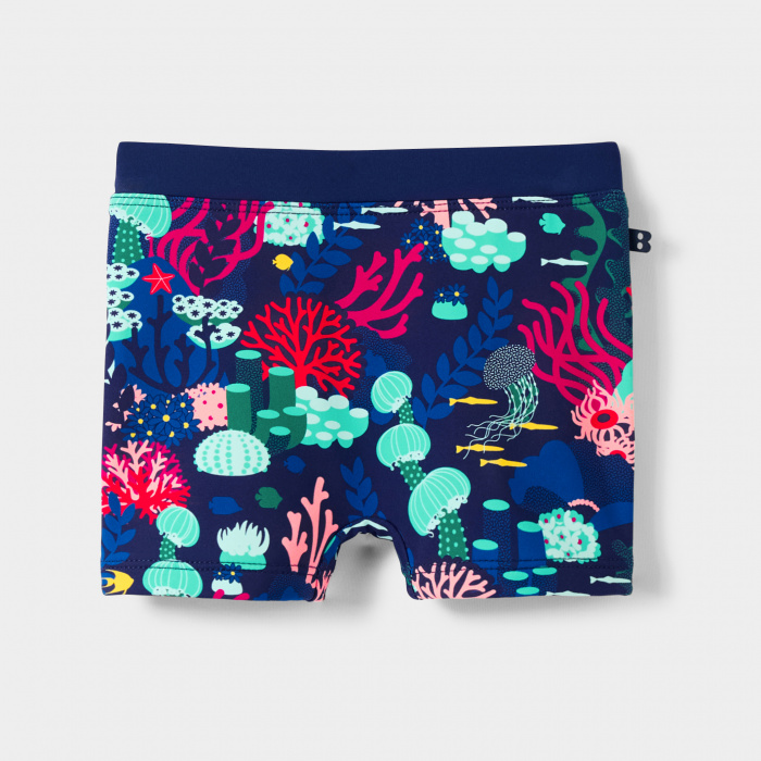 Сини бански с щампа