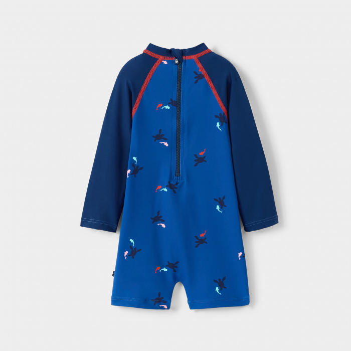 Син бански костюм с UV защита