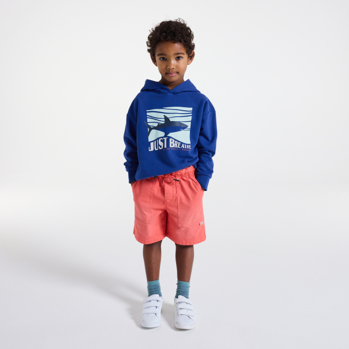 Син суитшърт с акула