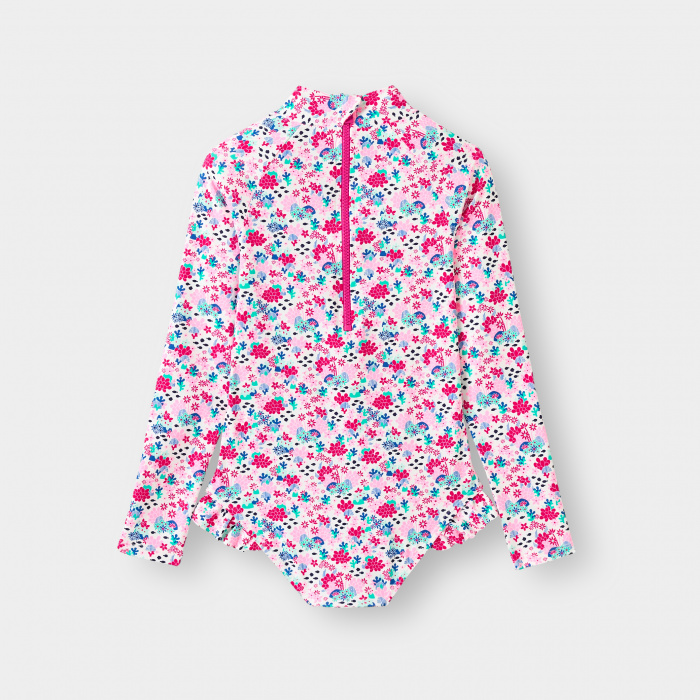 Розов бански с принт