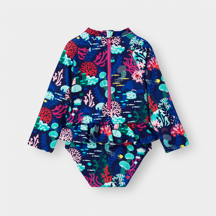 Син бански с щампа