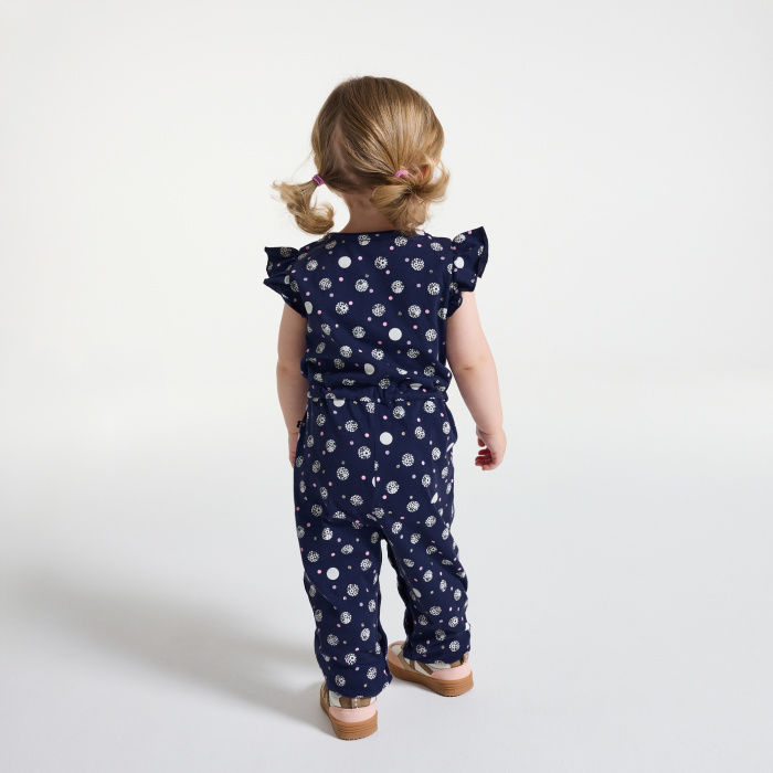 Дълъг тъмносин гащеризон