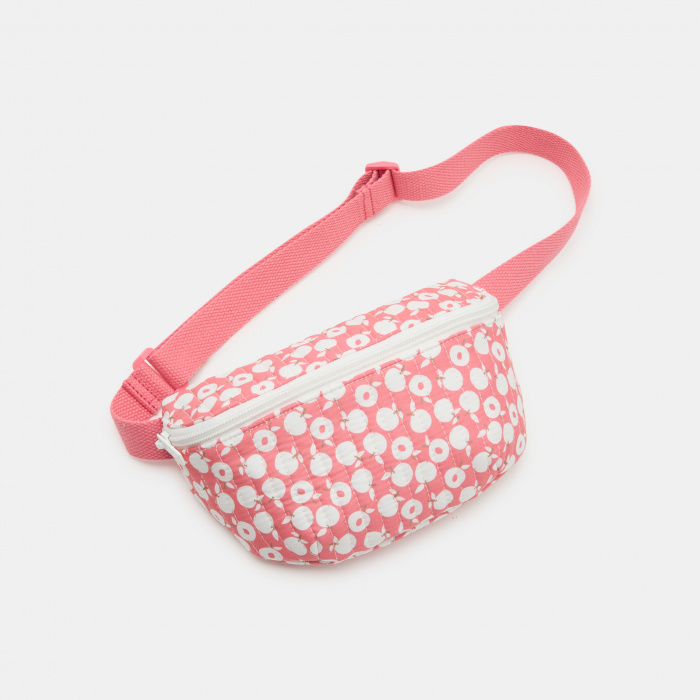 Розова чанта за кръста с принт