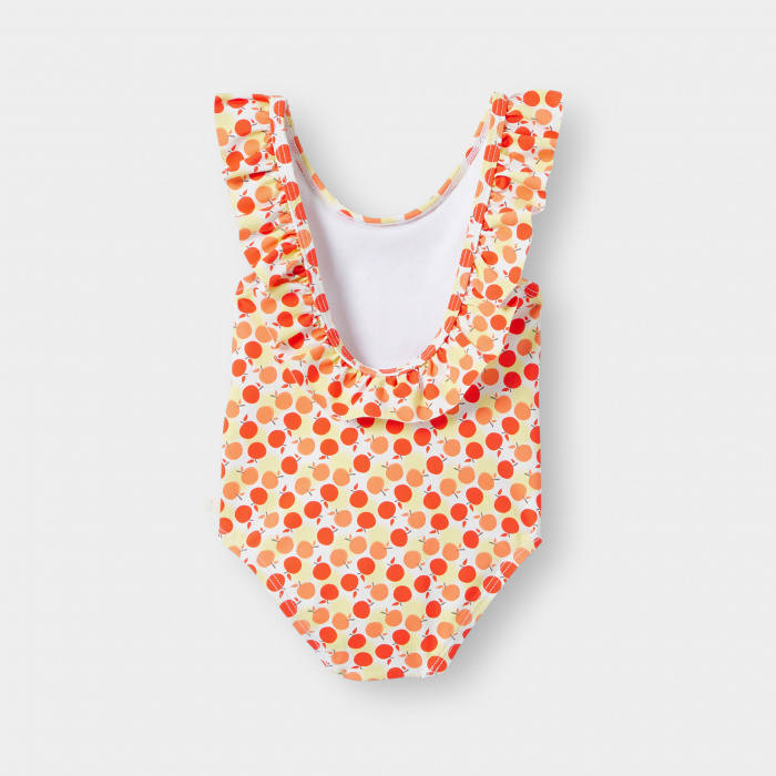 Оранжев банкси с плодов принт