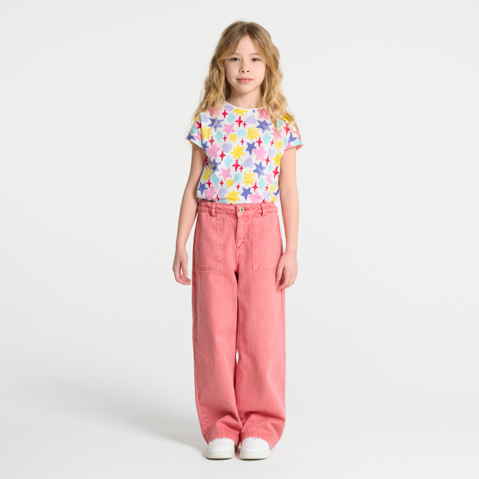 Многоцветна тениска със звезди