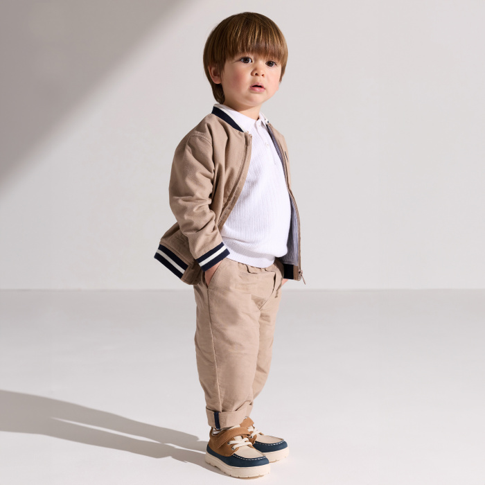 Бежово памучно яке