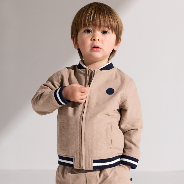 Бежово памучно яке