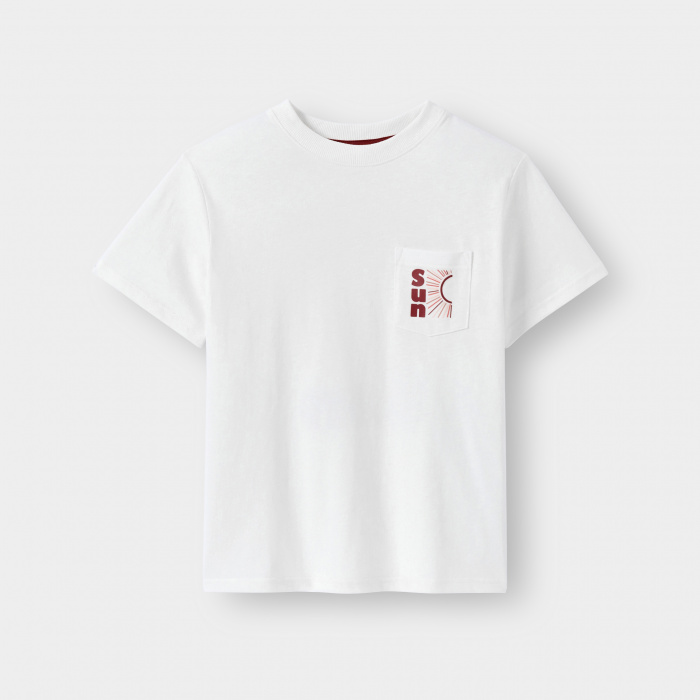 Бяла тениска с щампа